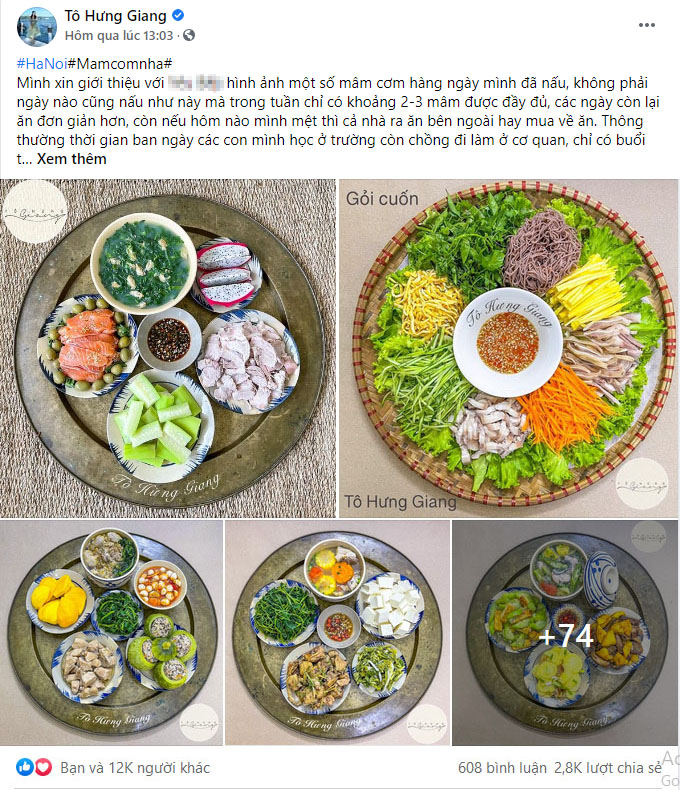 Mẹ đảm Hà Nội bật mí loạt mâm cơm nhà chất hơn nước cất, chị em nội trợ hết phải lo tối nay ăn gì, lưu lại dùng dần dư dả cho cả tháng-1