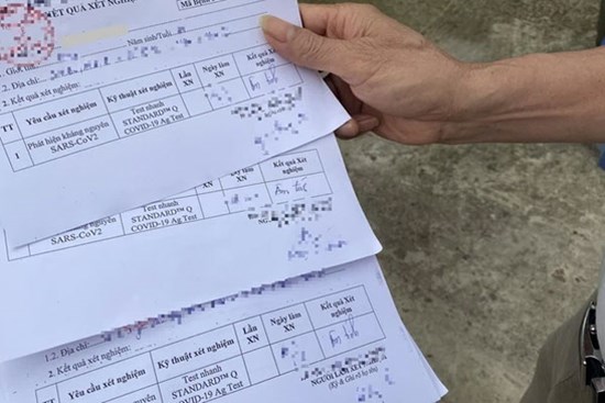 Vụ giấy xét nghiệm test nhanh 