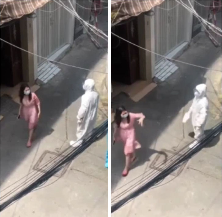 Cô gái trẻ nằng nặc đòi xách vali, đặt vé máy bay về quê dù đang ở trong khu phong tỏa-1