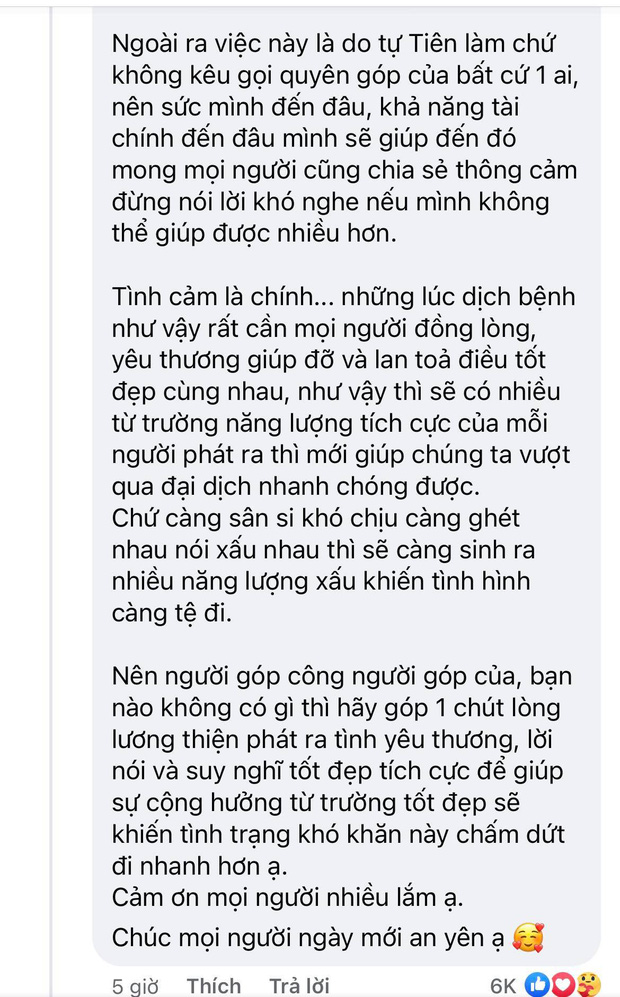 Đóng góp tận 20 tấn gạo từ thiện mùa dịch, Thuỷ Tiên bỗng bị tràn vào Facebook tố phân biệt đối xử-2