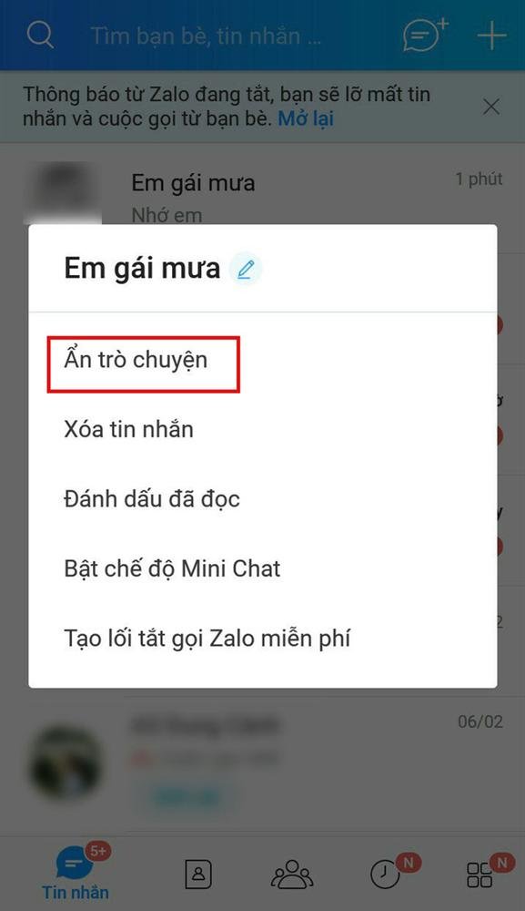 Chỉ nhìn vào 1 dấu hiệu, biết ngay Zalo của nửa kia có tin nhắn ẩn, không muốn bạn biết-2