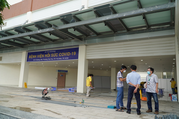 Ảnh: Bên trong Trung tâm Hồi sức Covid-19 với 1.000 giường, chuyên trị những ca bệnh nguy kịch tại TP.HCM-2