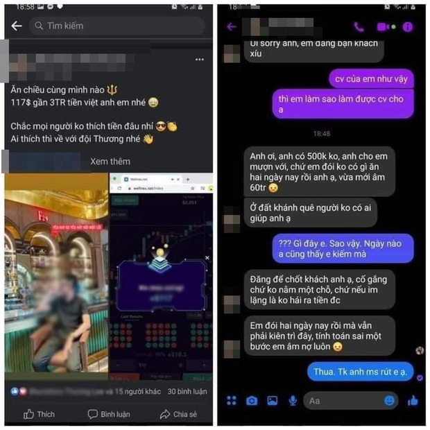 Đăng ảnh dạy cách kiếm tiền tỷ mà hot girl tài chính lại lộ tin nhắn vay tiền vì đói 2 ngày nay rồi?-4