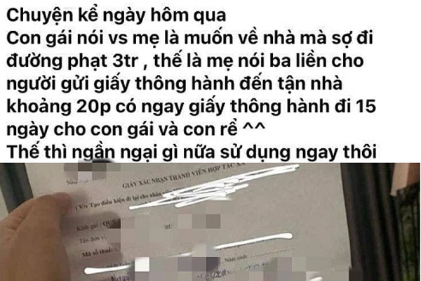 TP.HCM: Xử phạt giám đốc HTX môi trường ký giấy thông hành cho con gái để đi lại tự do-4