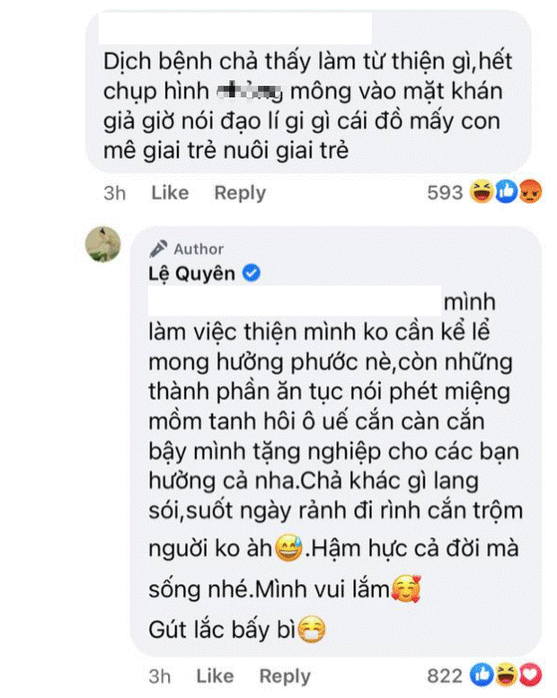 Bị mỉa mai không làm từ thiện và bao nuôi trai trẻ, Lệ Quyên xù lông đáp trả làm antifan câm nín luôn-3