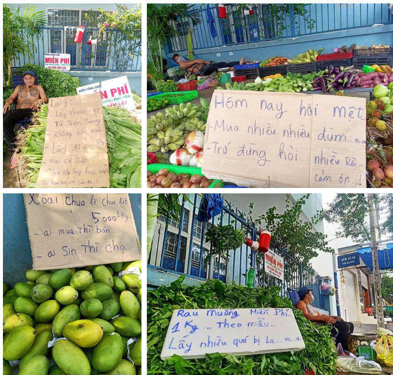Ông chủ sạp rau Minh Râu được dân mạng khen rần rần những ngày qua, nay được hàng loạt người nổi tiếng chia sẻ về sự tử tế-1
