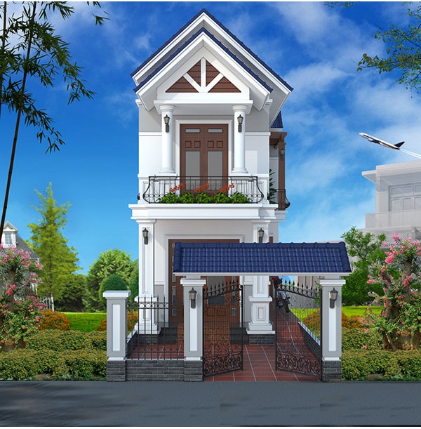 Những mẫu nhà 2 tầng vùng nông thôn đẹp suất sắc cho cuộc sống yên ả, thanh bình đáng mơ ước-4