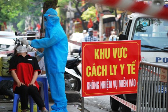 Hà Nội: Phong tỏa, lấy mẫu xét nghiệm người dân xung quanh cửa hàng Vietlott có nhân viên dương tính SARS-CoV-2