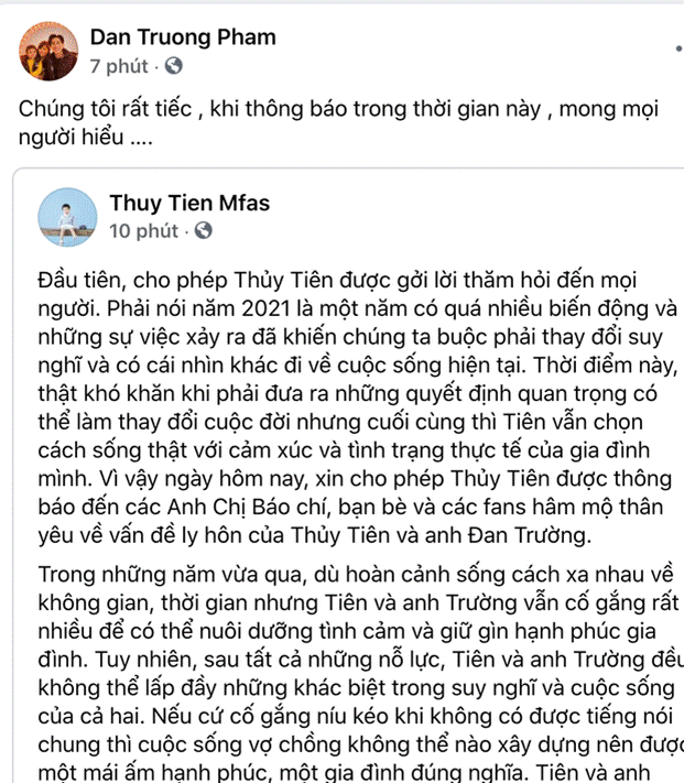 Động thái đầu tiên của Đan Trường chỉ sau 3 phút vợ đại gia tuyên bố ly hôn-1