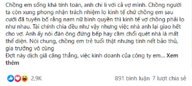 Vợ vừa mất việc chồng đã tuyên bố không cáng đáng được, nhưng 3 ngày sau chứng kiến điều bất ngờ xảy ra-1
