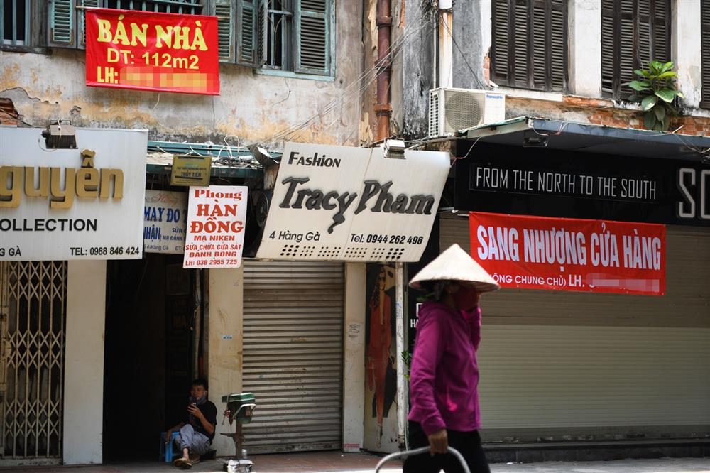 Hàng loạt nhà phố cổ Hà Nội treo biển cho thuê, bán nhà-6