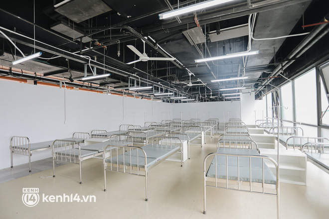 Cận cảnh bệnh viện dã chiến số 5 tại Thuận Kiều Plaza trước ngày hoạt động-6