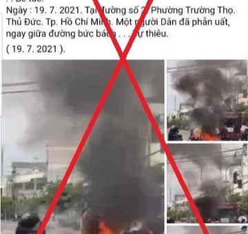 Thông tin một người ở TP.HCM tự thiêu do phẫn uất là sai sự thật-1