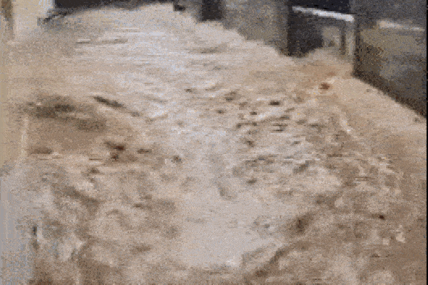 Người phụ nữ Trung Quốc được cứu khỏi dòng nước lũ-1