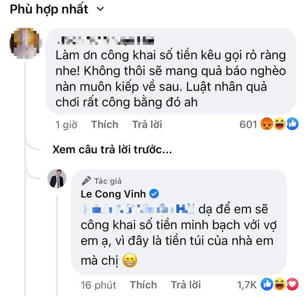 Thuỷ Tiên bị bắt công khai tiền tự bỏ ra để từ thiện mùa dịch, Công Vinh đáp trả 1 câu khiến antifan câm nín-2