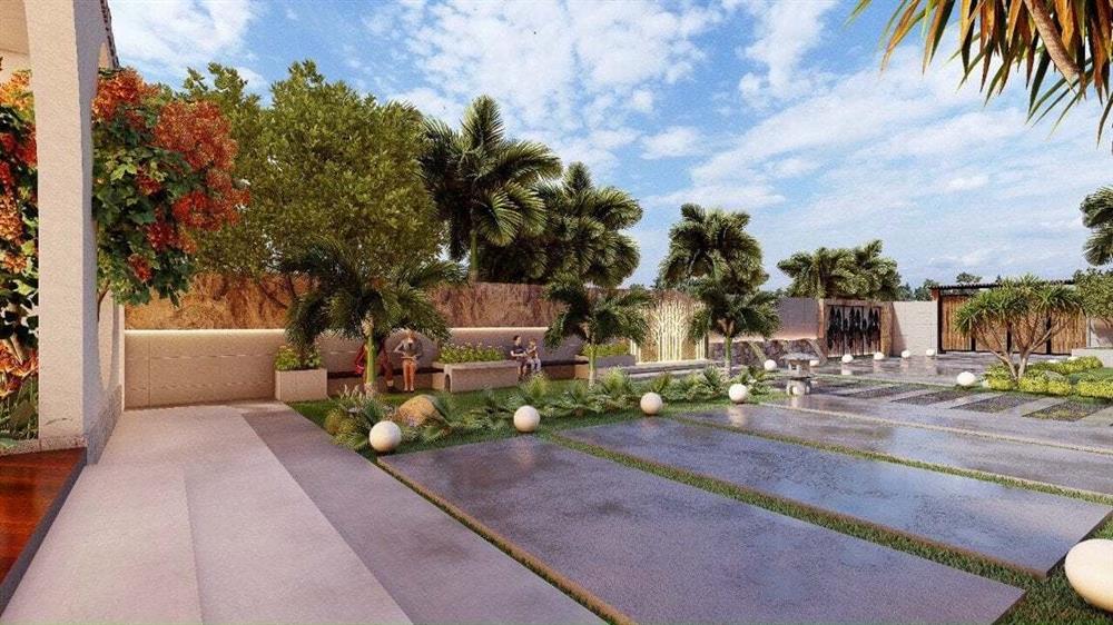 Nhà vườn 3 mặt thoáng, mở cửa là đắm chìm vào hồ bơi xanh mát-2