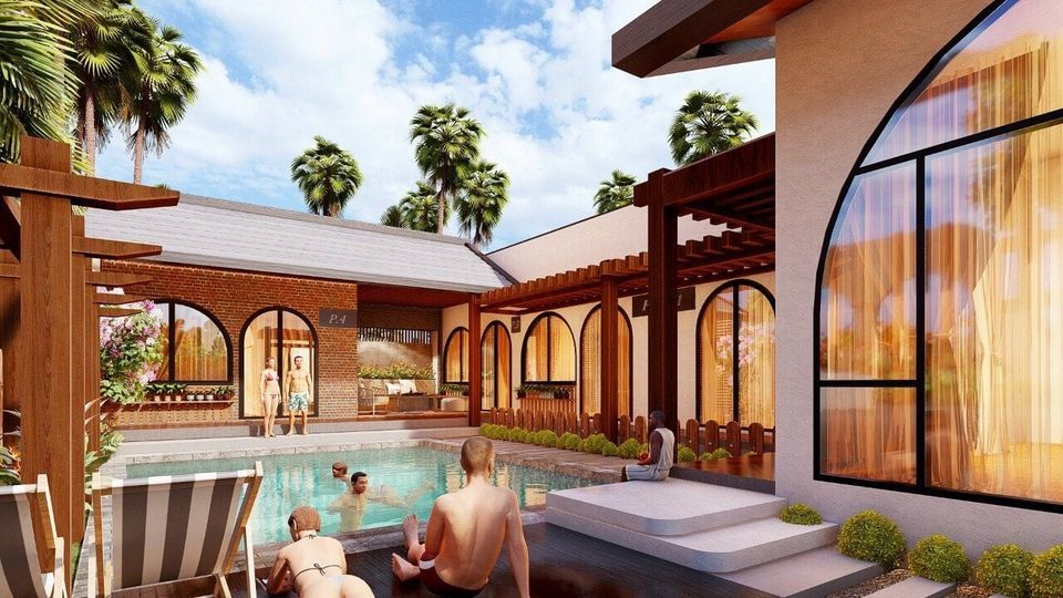 Nhà vườn 3 mặt thoáng, mở cửa là đắm chìm vào hồ bơi xanh mát-6