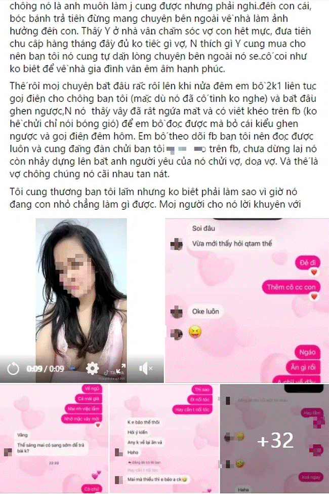 Vợ mới đẻ thì&nbsp;phát hiện chồng cặp kè với em 2k1, loạt tin nhắn khiêu khích, mát mẻ mới kinh hoàng-1