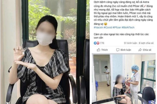 Vụ khoe được tiêm vaccine Covid-19 nhờ 