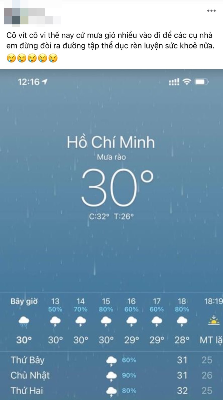 Bố mẹ liên tục đòi ra khỏi nhà vào mùa dịch, hội những người con khổ tâm chưa bao giờ mong được mưa” nhiều đến thế này!-3