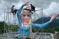 Đã tháo dỡ tượng Nữ hoàng Elsa tại Sa Pa