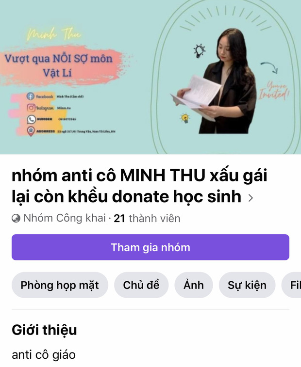 Cô giáo Vật lý hot nhất cõi mạng bị lập group anti, lý do liên quan đến việc nhận donate từ học sinh-3