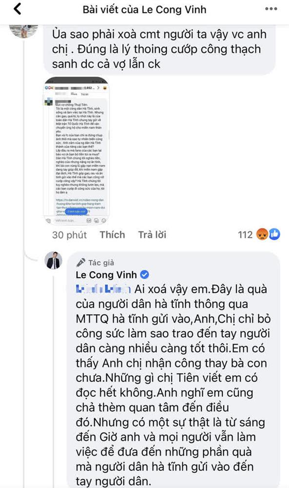 Thuỷ Tiên bị tố nhận vơ” cả trăm tấn lương thực người dân Hà Tĩnh tiếp tế cho Sài Gòn, Công Vinh bức xúc lên tiếng phân trần-3