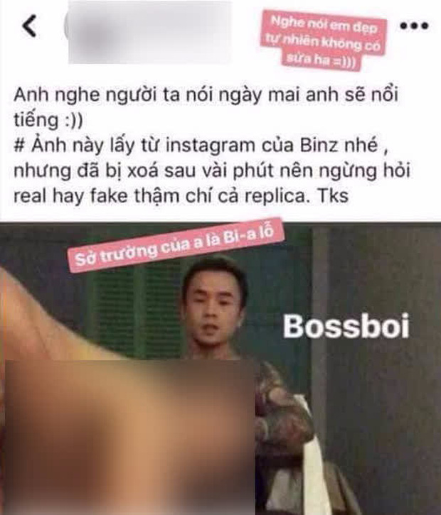 Netizen khui lại ảnh nhạy cảm được cho là của Binz với một cô gái lạ mặt giữa ồn ào rapper số 1 Việt Nam-1