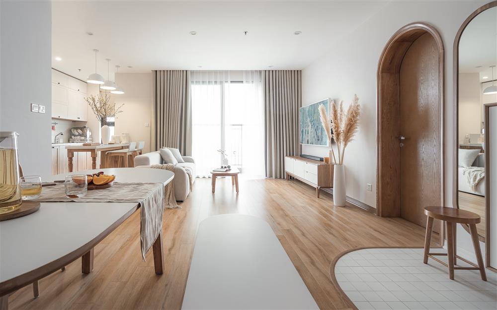 Căn hộ phong cách Hàn Quốc của cô giáo trẻ ở Hà Nội: Dù hạn chế tối đa đồ decor nhưng vẫn cực kỳ sang chảnh, ưng nhất là có cả view đẹp lịm tim-1