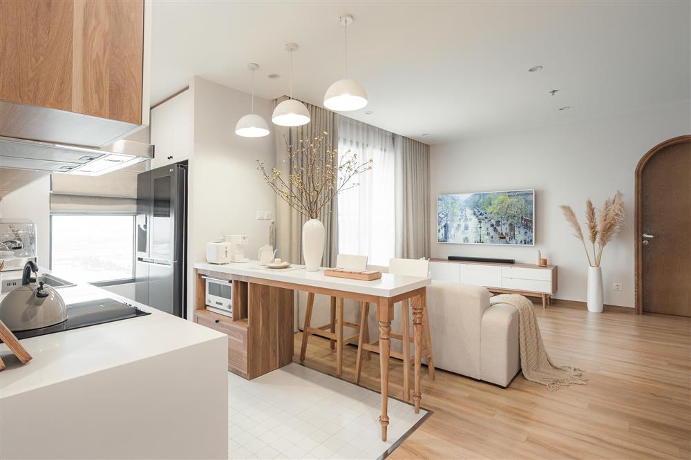 Căn hộ phong cách Hàn Quốc của cô giáo trẻ ở Hà Nội: Dù hạn chế tối đa đồ decor nhưng vẫn cực kỳ sang chảnh, ưng nhất là có cả view đẹp lịm tim-8