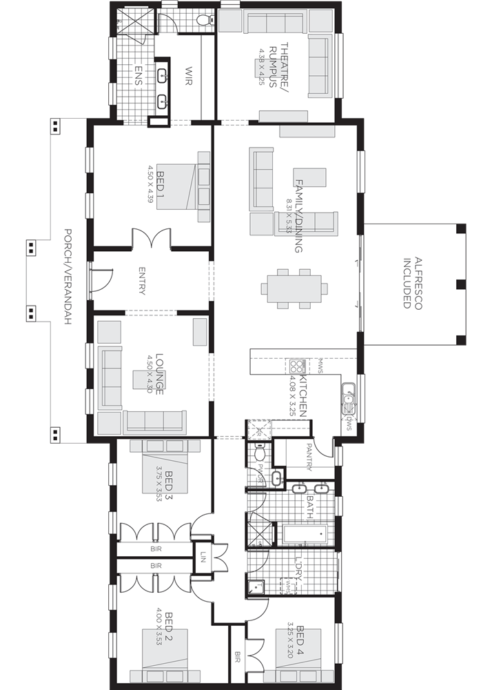 Những mẫu nhà vườn 1 tầng 4 phòng ngủ đẹp đẳng cấp, cho bạn cuộc sống sang chảnh và không gian nghỉ dưỡng hoàn hảo-5