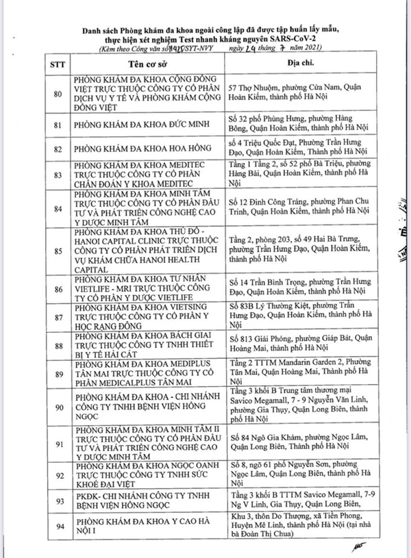 Hà Nội: Người dân muốn xét nghiệm SARS-CoV-2 thì đến đâu?-8