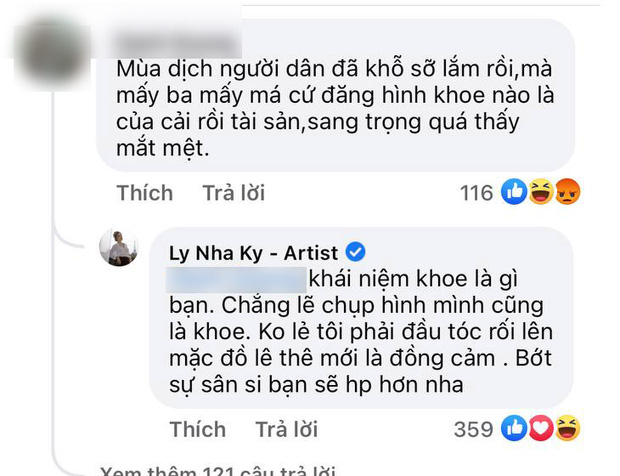 Bị chỉ trích khoe của, không quan tâm sức khoẻ người dân giữa dịch, Lý Nhã Kỳ gay gắt đáp trả 1:1 cả loạt-6