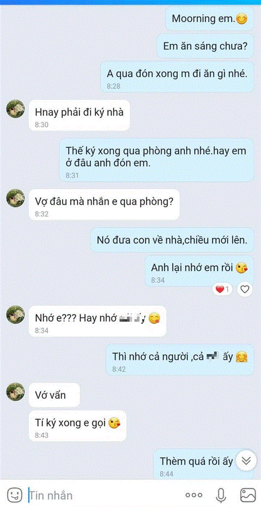 Phát hiện chồng dùng chung người tình với đàn ông khác kèm hàng loạt tin nhắn sởn gai ốc-2