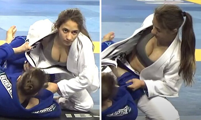 Xôn xao hình ảnh nữ võ sĩ bị đối thủ lột đồ lộ vòng 1 trên sàn đấu Olympic Tokyo 2020, chuyện gì đã xảy ra?-3