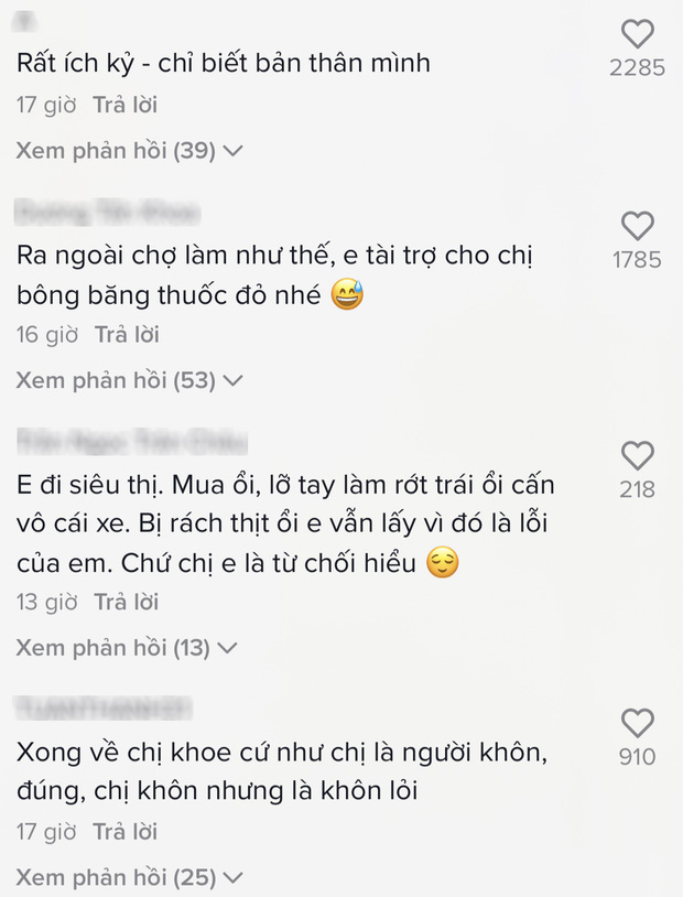 Cô gái bị dân mạng chỉ trích gay gắt vì hành động vô ý thức khi mua rau: Rất ích kỷ, chỉ biết cho bản thân mình!-5