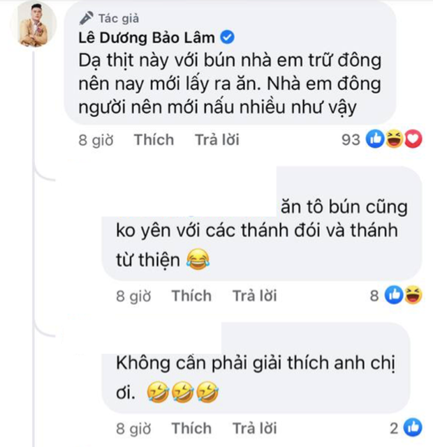 Lê Dương Bảo Lâm bị chỉ trích vì tụ tập đông người ăn bún bò mùa dịch, lời giải thích nghe có hợp lý?-5