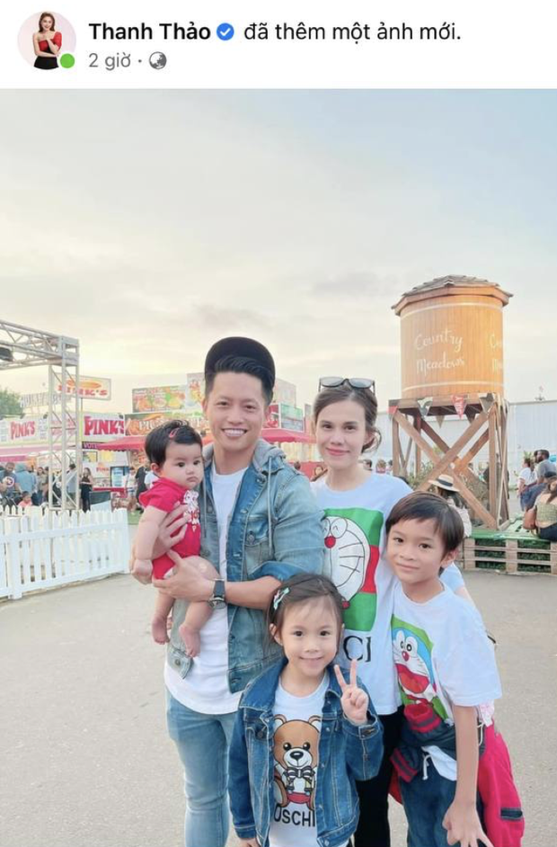 Thanh Thảo khoe ảnh gia đình hạnh phúc của em gái, con chung của Thuỵ Anh và Ngô Kiến Huy giờ lớn và soái lắm rồi-1
