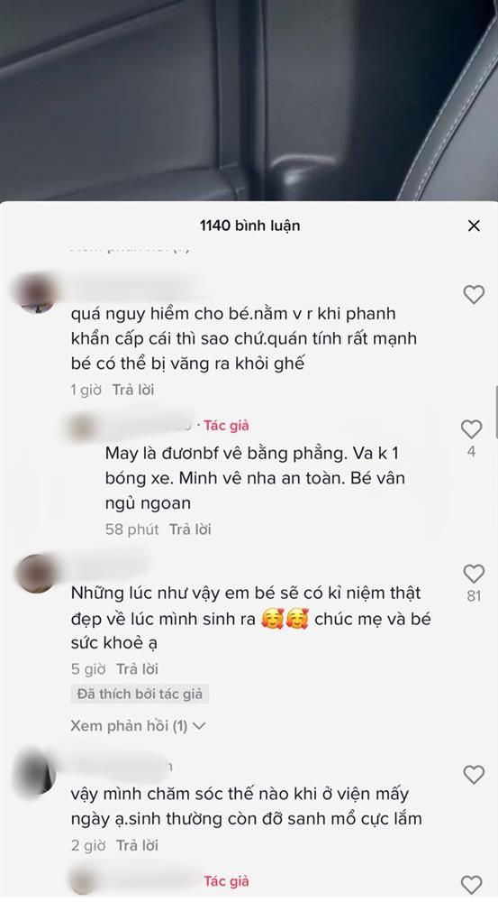 Xôn xao câu chuyện chồng bận chống dịch tại TP Hồ Chí Minh, vợ tự đi sinh xong một mình lái xe ô tô đưa con về nhà!-4