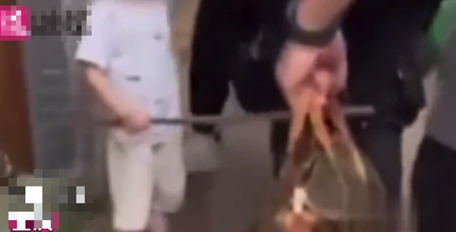 Con trai cầm cây đánh những người đi ngang, phản ứng của người mẹ bị chỉ trích: Hèn gì ý thức đứa trẻ tệ đến vậy!-3