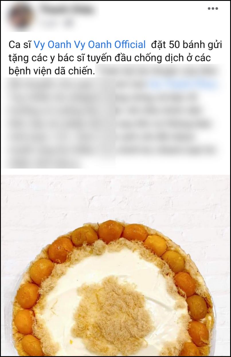 Vy Oanh bị dân mạng mỉa mai keo kiệt khi lộ chuyện mua tặng 50 ổ bánh cho các bác sĩ tuyến đầu chống dịch-1