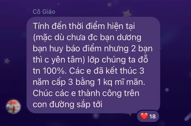 Biết tin cả lớp đậu 100% tốt nghiệp, cô giáo nhắn chúc mừng sau đó làm 1 hành động khiến ai cũng khóc rưng rưng-2