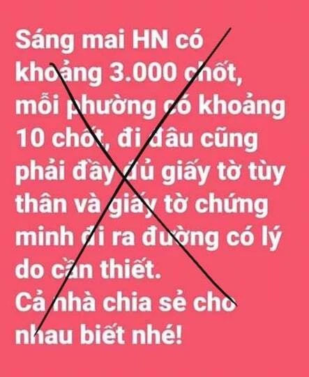 Phạt người tung tin Hà Nội lập 3.000 chốt kiểm soát-1