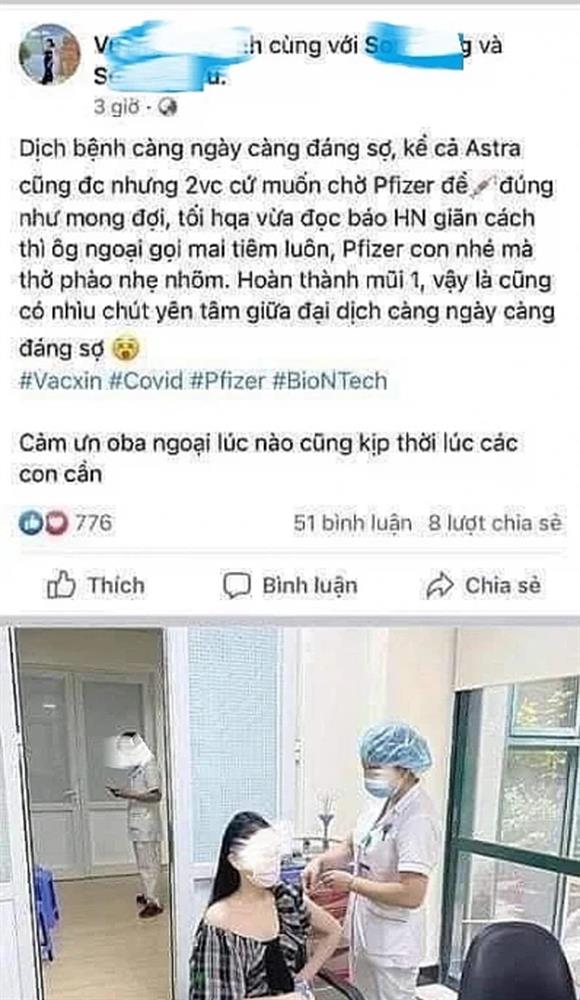 Xử phạt hoa khôi khoe tiêm vaccine Pfizer nhờ ông ngoại không cần đăng ký-1