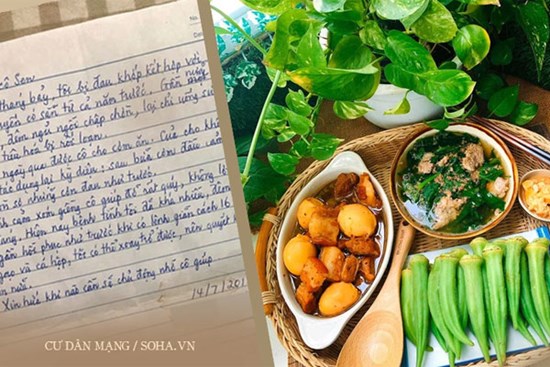 14 ngày nấu cơm mời ông hàng xóm độc thân, người phụ nữ nhận được 2 bút tích kèm lời đề nghị 