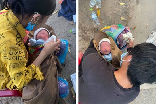 Thương cháu bé 9 ngày tuổi cùng bố mẹ vượt hơn 1.000km từ Bình Dương về quê tránh dịch trên chiếc xe máy cà tàng