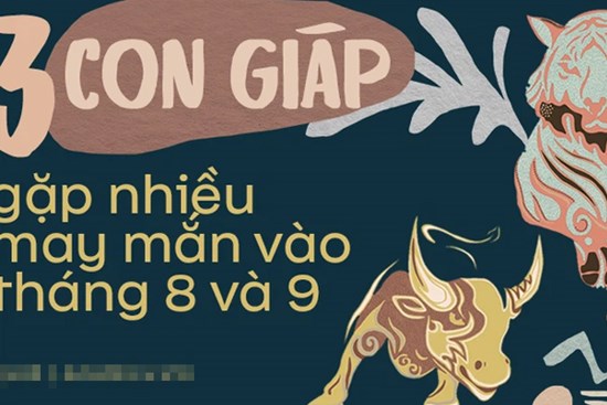 Tháng 8 cải thiện cuộc sống, tháng 9 thăng hoa, 3 con giáp này chuẩn bị tinh thần đón nhận hỷ sự, từ giờ đến cuối năm cuộc sống khởi sắc