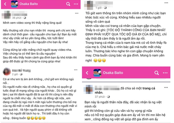 Dân mạng và cộng đồng người Việt tại Nhật xôn xao về vụ thanh niên bị đạp xuống sông chết ở Osaka, quyết truy tìm kẻ quay clip và mong muốn giúp đỡ gia đình nạn nhân-3