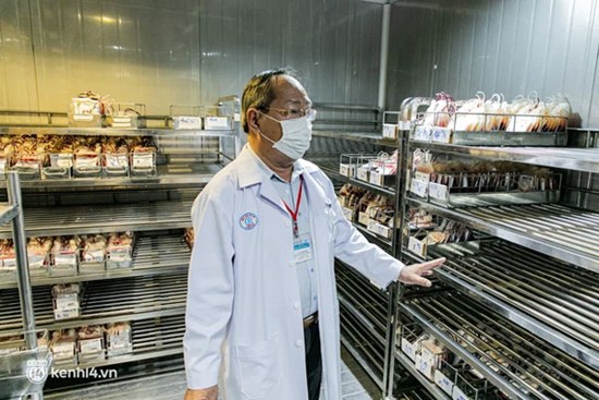 Bên trong kho máu đang 