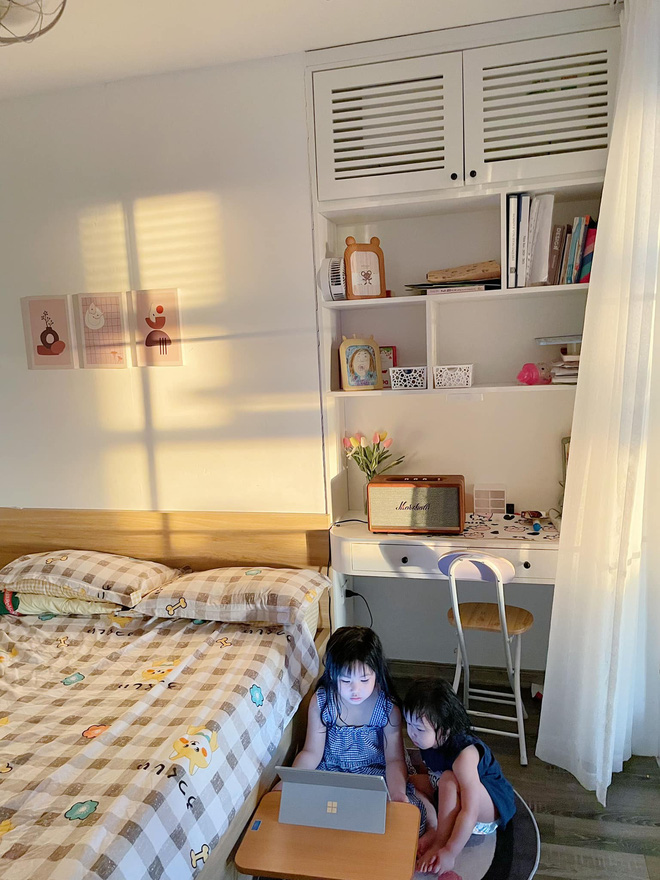 Vợ chồng Nghệ An chi 600 triệu tái cấu trúc căn hộ 90m2, góc nào cũng rộng thênh thang ngắm đến đâu ưng đến đó-15